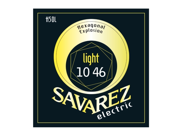 SAVAREZ Saitensatz für E-Gitarre, Nickel Legierung, Light, L, .010 - .046